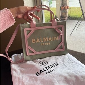 Balmain Green Tote Bag